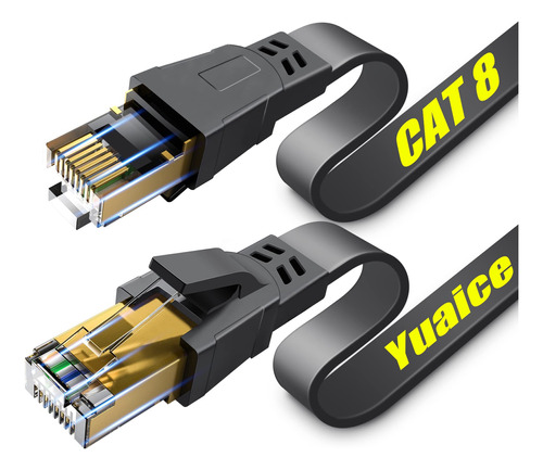 Cable Ethernet Cat 8, Cable De Red De Internet Plano De Alta