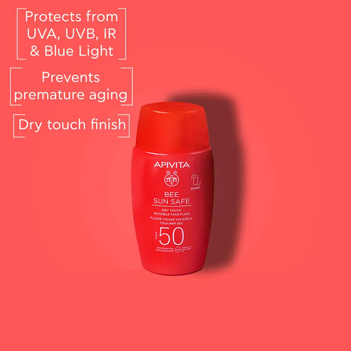 Protector Solar Fluido Apivita Bee Sun Safe Spf50 50ml