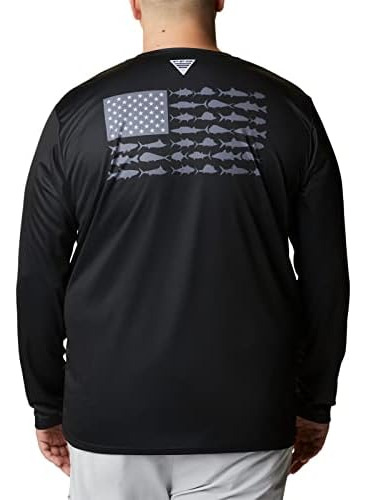 Columbia Standard Terminal Tackle Pfg Fish Flag Ls, Gris