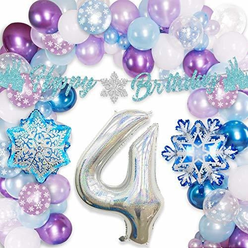 Frozen 4th Birthday Party Supplies Decoraciones Para El Cuar