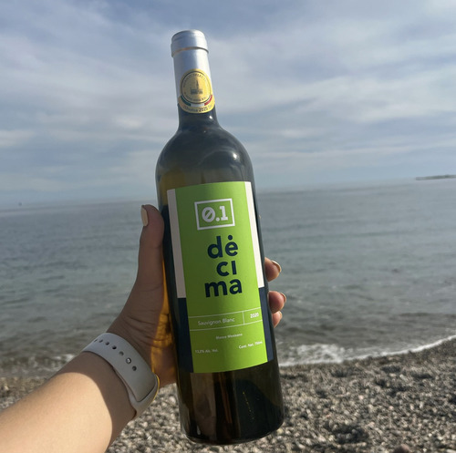 Caja De 12 Piezas Vino Blanco Décima Sauvignon Blanc 750 Ml