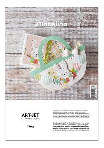 Matelina - Simple Faz - Art Jet® - 100 Hojas - A4 - 170gr Color Blanco