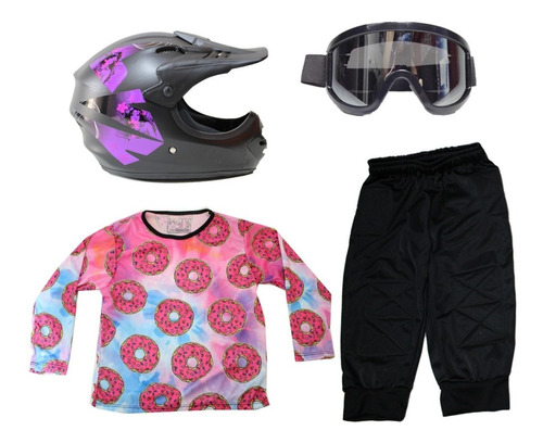 Uniforme Combo Bicicross Infantil De 2 A 4 Años Nuevo Bmx