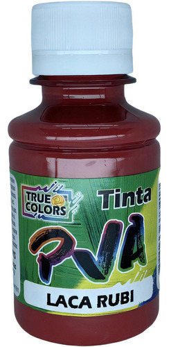 Tinta Pva Fosca Cores True Colors 100ml Cor Laca Rubi