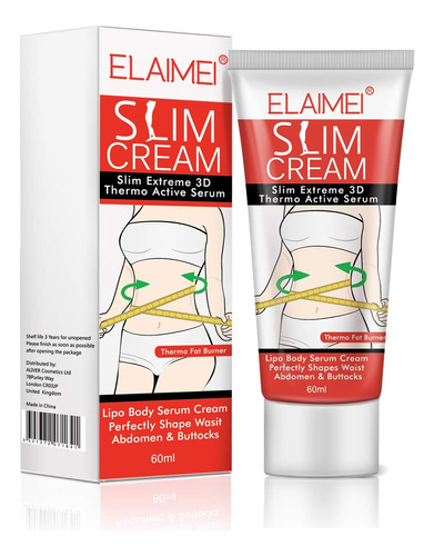 Slim Cream (2 Unidades) Slim Extreme Celulitis Crema Adelga.