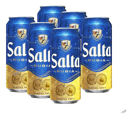 Cerveza Salta Rubia Pack X 6 Latas 473cc