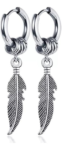 Argollas Aros Plumas Piercing Punk Vintage Mujer/hombre