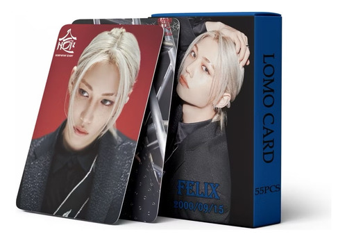 Stray Kids Felix 75 Photocards 10 Adesivos