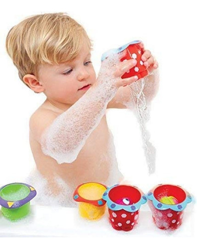 Juguete De Baño Para Bebé Con Vasos Apilables Splish Splash 