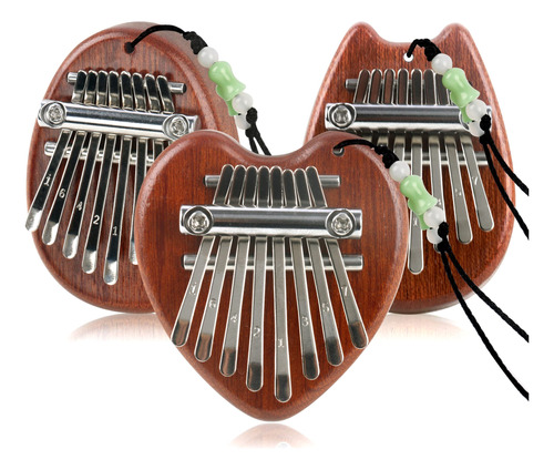 Paquete De 3 Kalimba Thumb Piano, 8 Teclas Mbira Finger...