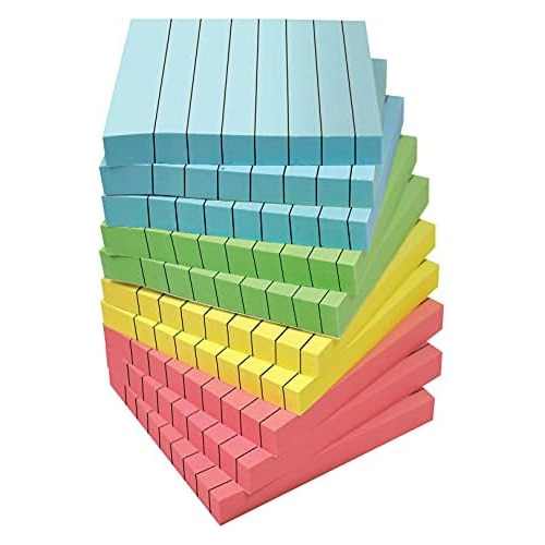 Notas Adhesivas Líneas De 3 X 3 Pulgadas, Paquete De 1...