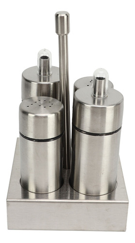 Botella De Vinagre De Acero Inoxidable Salt Pepper Cruet Set
