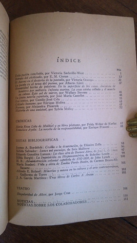 Imagen 2 de 2 de Sur Revista Octubre 1963 - Nº 284 Pizarnik Ocampo Molloy