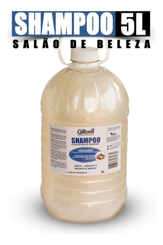 Shampoo 5litros - Ph Neutro - Sem Parabenos - Sem Sal, Salão