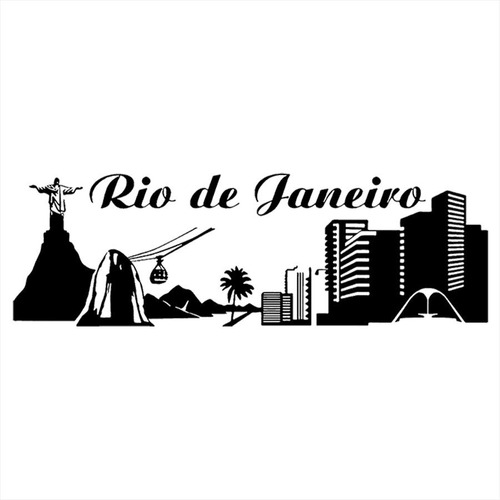 Adesivo De Parede 40x120cm - Rio De Janeiro Viagem/turismo