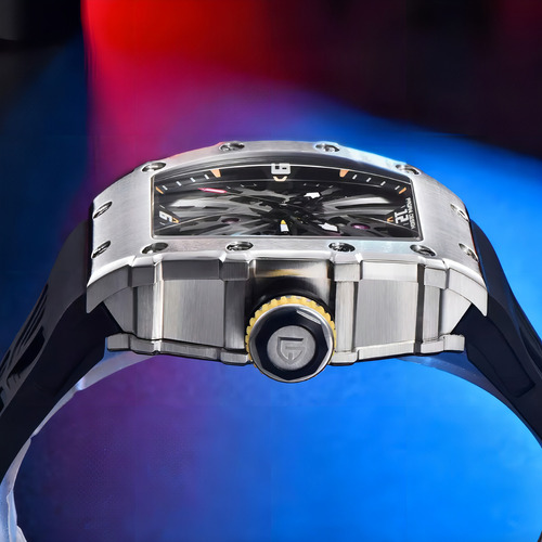 Reloj ejecutivo Pagani Design PD1738 color Negro para hombre