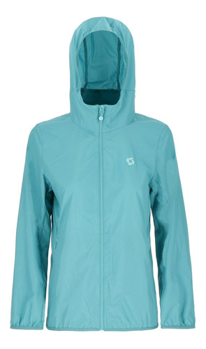 Chaqueta Cortaviento Ligera Hoodie Air Jkt Women Teal Doite