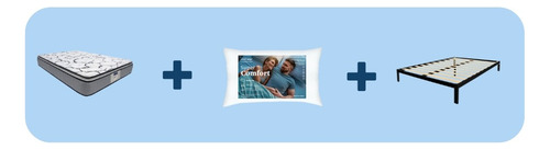 Colchón Restonic Individual Ortopédico + 2 Almohadas + Box