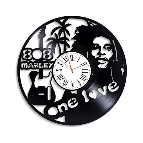 Reloj De Pared Fanáticos De Música Reggae Diseño One...