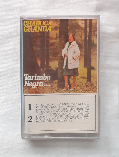 Chabuca Granda Tarimba Negra Cassette Original Oferta 1978