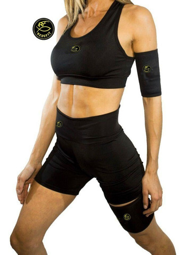 Imagen 1 de 4 de Conjunto Deportivo Mujer Calza Corta + Top