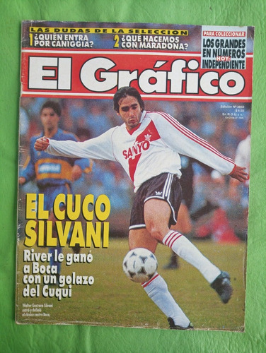 El Grafico 3850 20/7/1993 El Cuco Silvani River Vs Boca