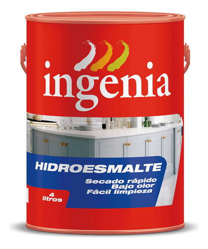 Hidroesmalte Blanco Satinado Ingenia 4 L