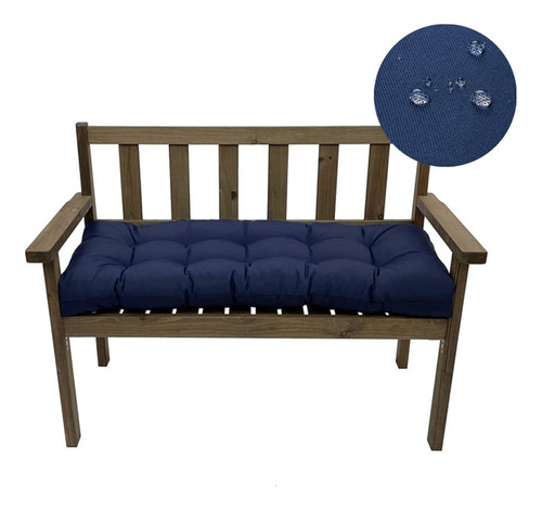 Seahome Cojines Impermeables Para Asiento De Banco De Jardín