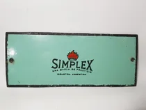 Comprar Antiguo Cartel Enlozado Cocinas Simplex Mag 56125
