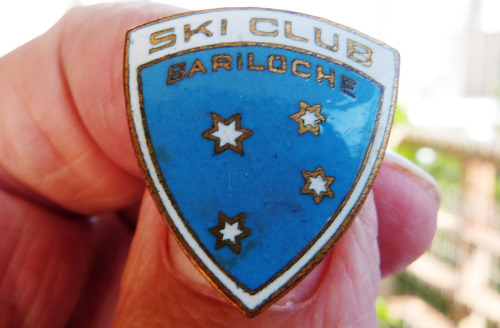 Monijor62-antiguo Prendedor Ski Club Bariloche