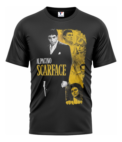 Playera Scarface Tony Montana Cara Cortada 100% Algodón 02