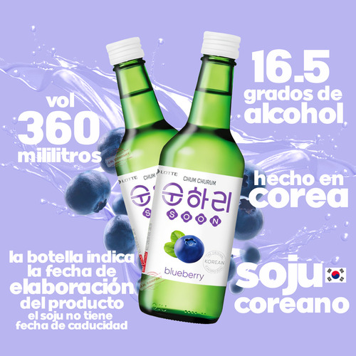 Soju Coreano Chum Churum Uva 360 Ml