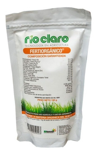 Fertiorganico 150g Fertilizante 100% Orgánico Ica No. 6081