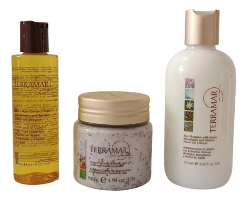 Exfoliante+oleo+shampo+matizador Terramar