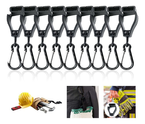 10x Guante Clip Grabber Soporte Abrazadera Seguridad En El