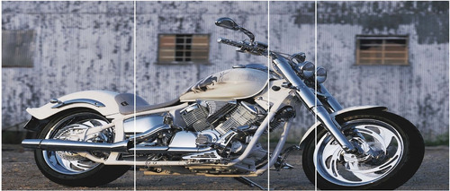 Cuadro Políptico Moto Harley N° 7167