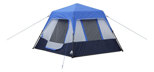 Casa De Campaña 6 Personas Instantanea Con Luz Ozark Trail Azul Acero (Usado)