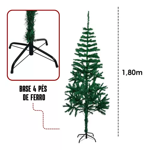 Decoração de Natal com Elegância: Árvore Pinheiro 1,80m