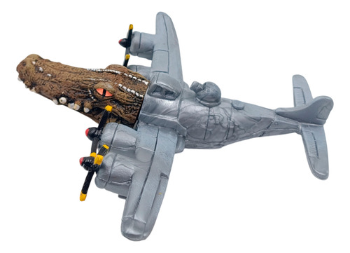 Figura Brainrot Cocodrilo Bombardero Articulado/luz 20 Cm