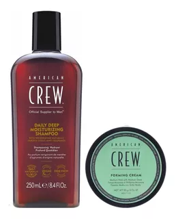 Shampoo Hidratante + Cera Forming Cream American Crew Men