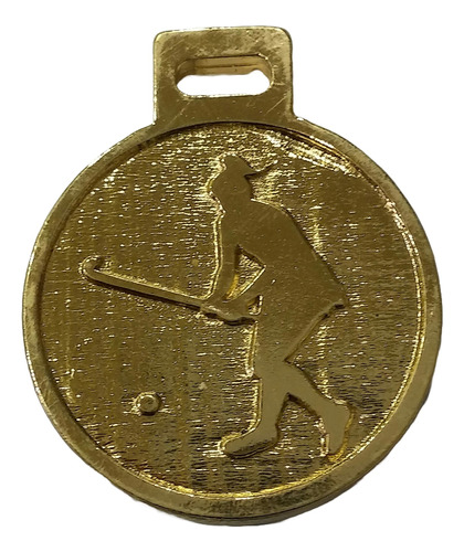 Set X10 Medalla Metal Hockey Femenino 35mm Souvenir