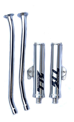 Escape Toomey T5 Yamaha Banshee 350  Pipe Set Chrome