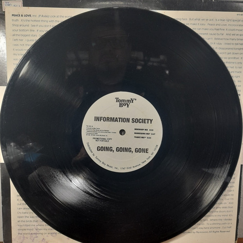 Vinil Lp Information Society Going, Going, Gome Importado