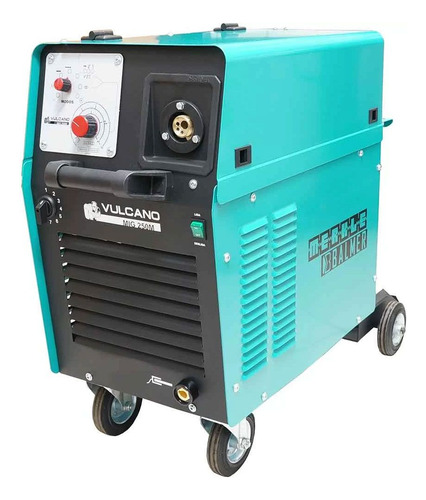Maquina Solda Vulcano Mig 250 Mono Tocha Reg Press Balmer Cor Azul-turquesa Frequência 50 Hz/60 Hz 220v