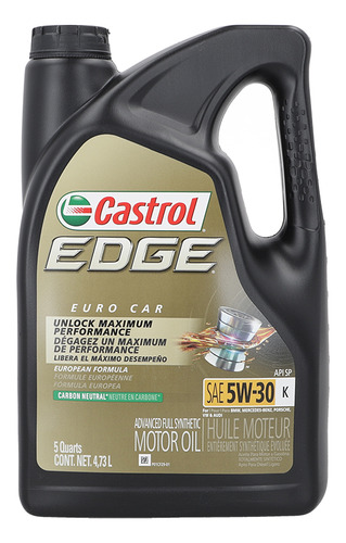 Aceite De Motor Castrol Edge Sintetico 5w30 5l