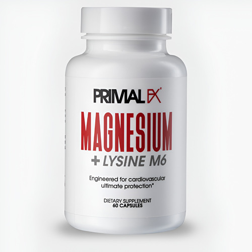 Magnesium + Lysine M6 , 60 Cap -primalfx Dr Ludwing Johnson