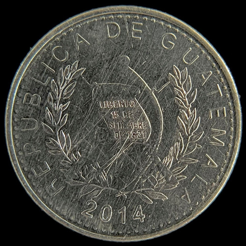 Guatemala, 5 Centavos, 2014. Ceiba Pentandra. Xf+