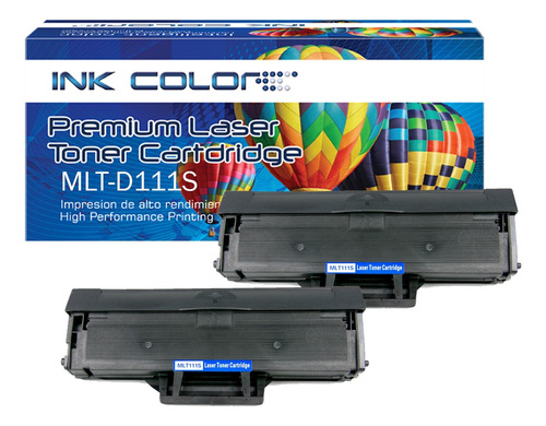 2 Toner Mlt- 111s Genérico Para Imp Samsu M2020 M2020w M2022