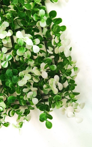 Follaje Artificial Muro Verde 3m2 Arrayan Blanco Panel 25x25