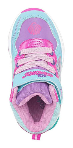 Tenis Con Luces Flysan Azul Para Niña Los Gomosos